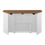 Meuble TV d'angle Middlebrook avec porte de grange coulissante de 52 pouces