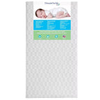 Dream On Me Goodnight Matelas de lit de bébé et de tout-petit en mousse ferme de 15,2 cm, format complet – Blanc – 50 unités