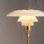 Lampe de table à LED à niveaux post-moderne HomeyFad avec alimentation intégrée