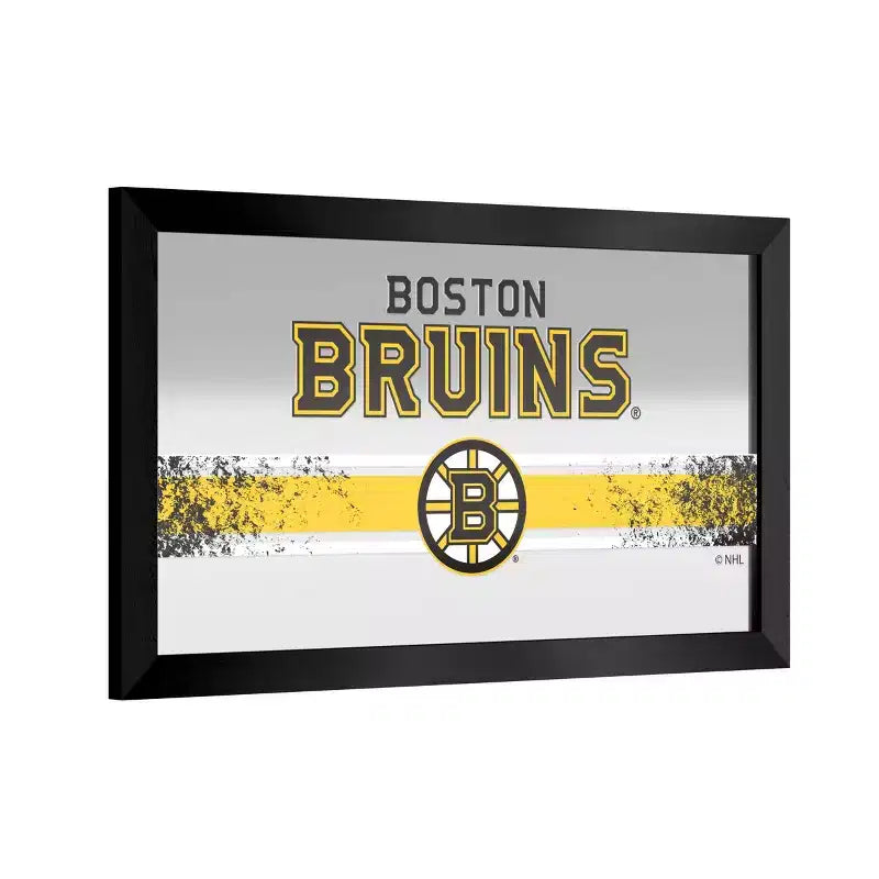NHL Boston Bruins Framed Logo Mirror