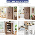 Meuble de garde-manger de cuisine de ferme, armoires de rangement en bois