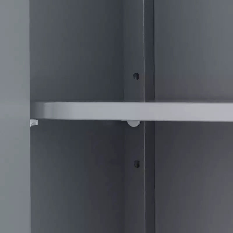 Armoire à pharmacie moderne mi-siècle en bois Mercer Gris - Elegant Home Fashions