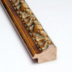 Miroir mural en bois de 71 cm x 71 cm, bronze antique, non biseauté - Amanti Art