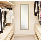 Miroir de porte plein pied Astor Champagne non biseauté de 19" x 53" - Amanti Art : Quincaillerie de montage incluse, cadre en polystyrène