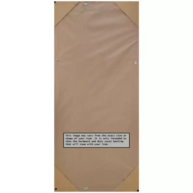 Miroir pleine longueur de 28" x 64" avec cadre en forme de coin pour poser au sol/s'appuyer, blanc - Amanti Art : style moderne, cadre en polystyrène, fixation murale