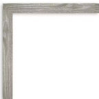 Miroir mural carré 29 po x 29 po sans biseau, gris colombe délavé - Amanti Art