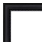 Miroir à cadre intégral Astor 19 po x 53 po à suspendre à la porte, noir - Amanti Art : Cadre en polystyrène, aucun assemblage requis