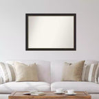 Miroir mural étroit en bronze non biseauté 42 po x 31 po - Amanti Art