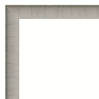 Miroir mural étroit élégant 41"x30" pour salle de bain, finition étain - Amanti Art : Quincaillerie de montage incluse