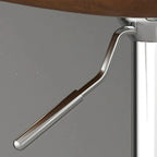 Tabouret de bar réglable pivotant à coussin en cuir