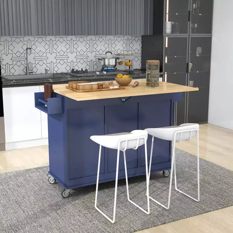 Chariot de cuisine moderne Whisen, chariot de cuisine avec étagères et tiroirs