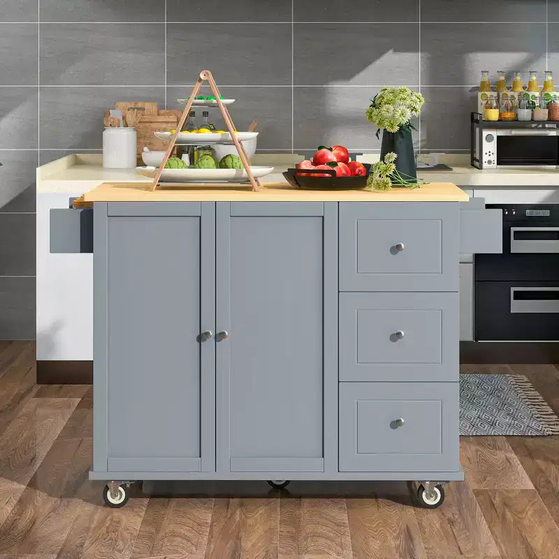 Chariot de cuisine moderne Whisen, chariot de cuisine avec étagères et tiroirs