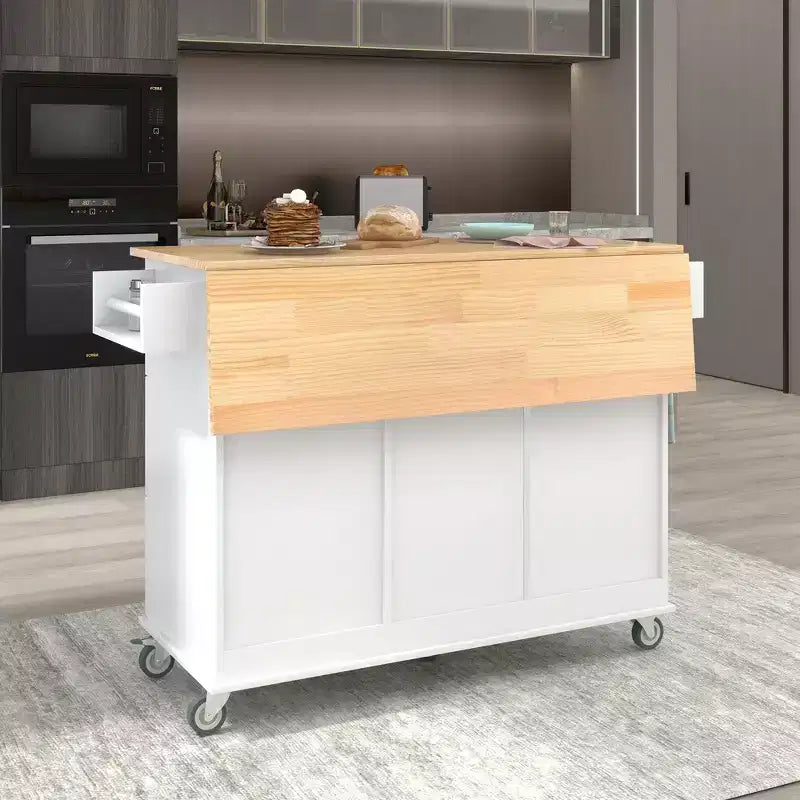Chariot de cuisine moderne Whisen, chariot de cuisine avec étagères et tiroirs