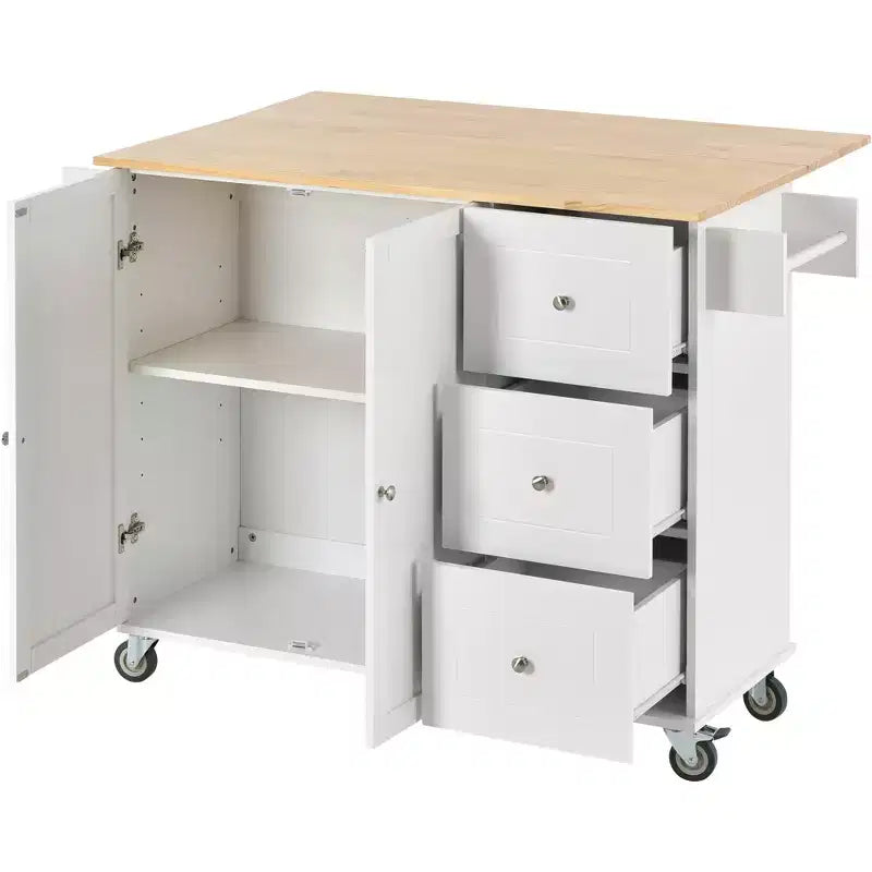 Chariot de cuisine moderne Whisen, chariot de cuisine avec étagères et tiroirs