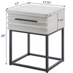 Table d'appoint de rangement contemporaine Celestial de Roundhill Furniture