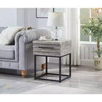 Table d'appoint de rangement contemporaine Celestial de Roundhill Furniture