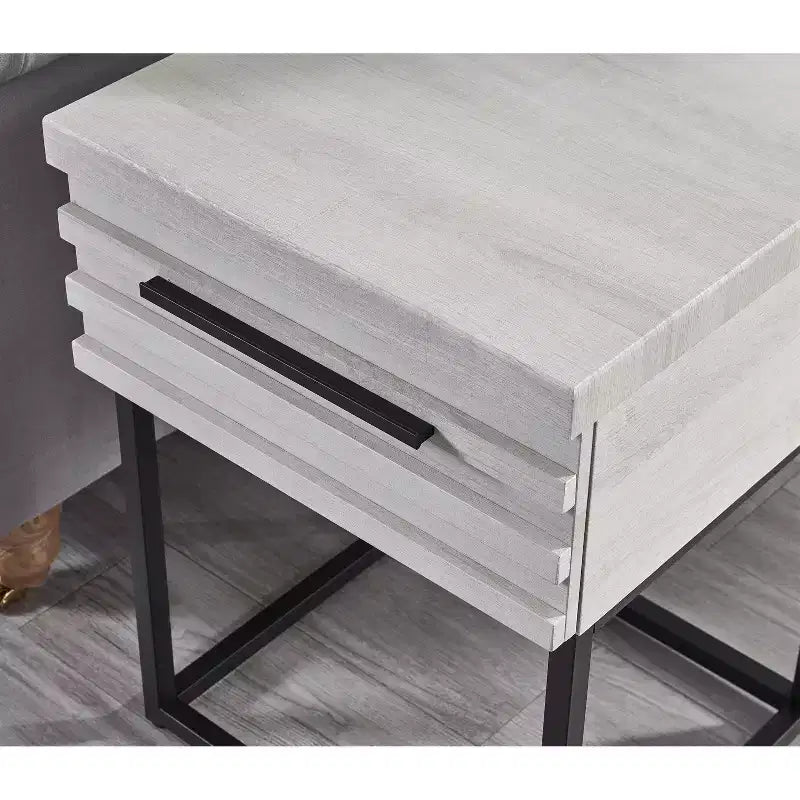 Table d'appoint de rangement contemporaine Celestial de Roundhill Furniture