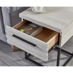 Table d'appoint de rangement contemporaine Celestial de Roundhill Furniture