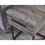 Table d'appoint de rangement contemporaine Celestial de Roundhill Furniture