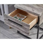 Table d'appoint de rangement contemporaine Celestial de Roundhill Furniture