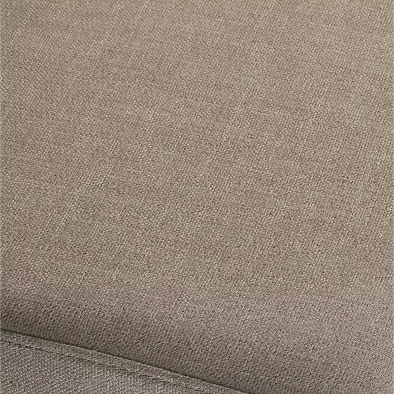 Banc rembourré Roundhill Furniture Breda avec clous décoratifs, finition gris antique