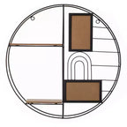 Étagère Murale Décorative Moderne Vintiquewise - Présentoir Métallique Élégant et Multifonctionnel
