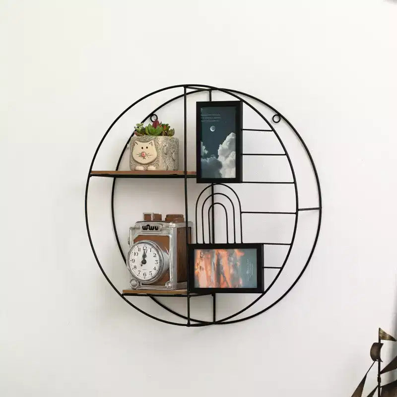 Étagère Murale Décorative Moderne Vintiquewise - Présentoir Métallique Élégant et Multifonctionnel