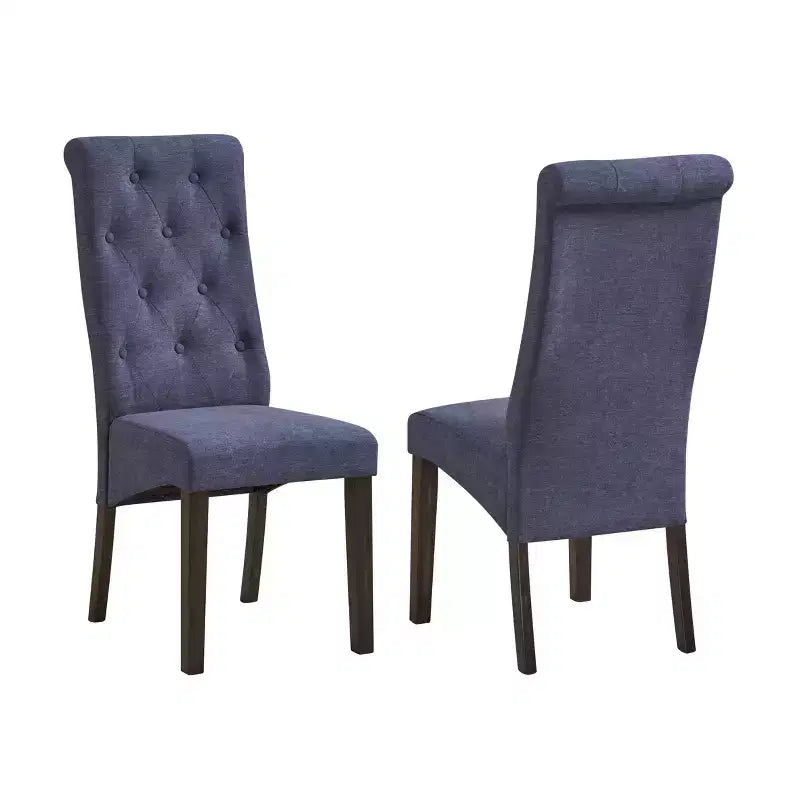 Kings Brand Furniture Lemont Tufted Upholstered Parsons Dining Chair, Set of 2