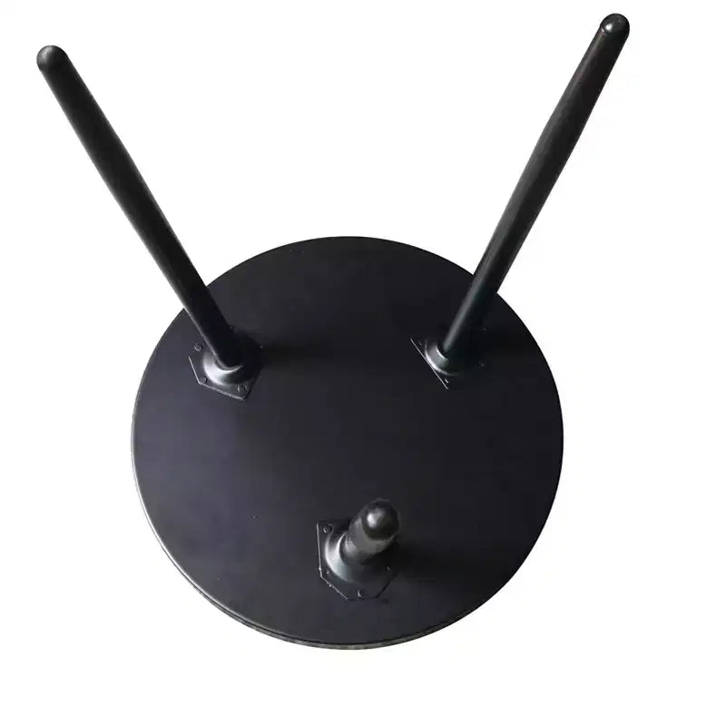 Table d'appoint ronde en métal Whelan de marque Kings Brand Furniture, table de chevet, noire