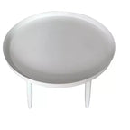 Table d'appoint ronde en métal Whelan de marque Kings Brand Furniture, table de chevet, noire