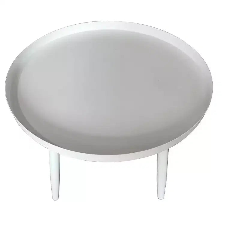 Table d'appoint ronde en métal Whelan de marque Kings Brand Furniture, table de chevet, noire