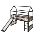 Whisen 79,5L x 41,8W Lit mezzanine moderne taille double avec toboggan