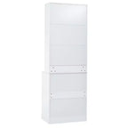 Garde-manger de cuisine de 83,7 H, Armoire de cuisine autonome avec plateau en faux marbre, Armoire avec 5 tiroirs et étagère réglable - ModernLuxe