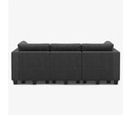 Canapé-lit modulaire Belffin Weave avec siège de rangement (6 places + 7 côtés)