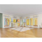 Timate U4 Portant à Vêtements en Forme de U Robuste, Portant à Vêtements Extensible Fixé au Mur, Grand Système de Dressing