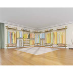 Timate U4 Portant à Vêtements en Forme de U Robuste, Portant à Vêtements Extensible Fixé au Mur, Grand Système de Dressing