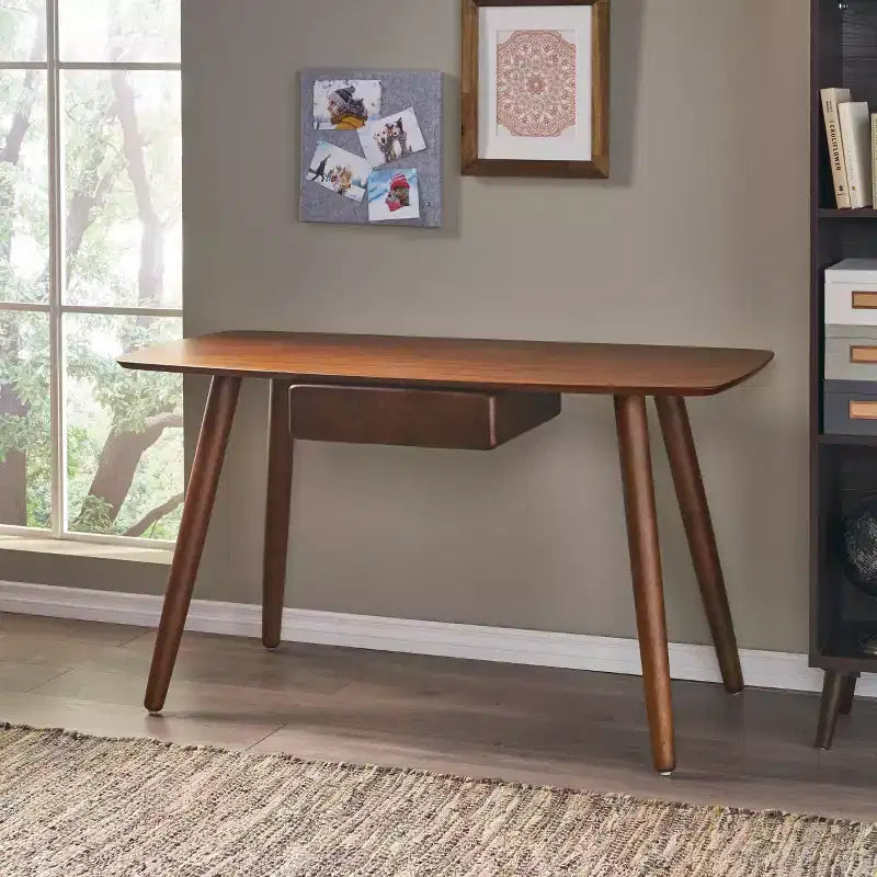 Christopher Knight Home Lombok Bureau informatique polyvalent en bois avec 1 tiroir, Noyer