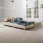 Jaxx Alon Canapé-lit / Lit escamotable grand lit (Queen) – Microvelours