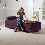 Jaxx Alon Canapé-lit / Lit escamotable grand lit (Queen) – Microvelours
