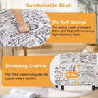 Chaise de salle à manger/d'appoint BestMassage avec cadre en bois massif et design élégant