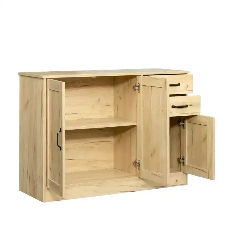 CLIHOME Buffet 3 Portes en Bois Moderne, Desserte d'Entrée, Console de Salle à Manger