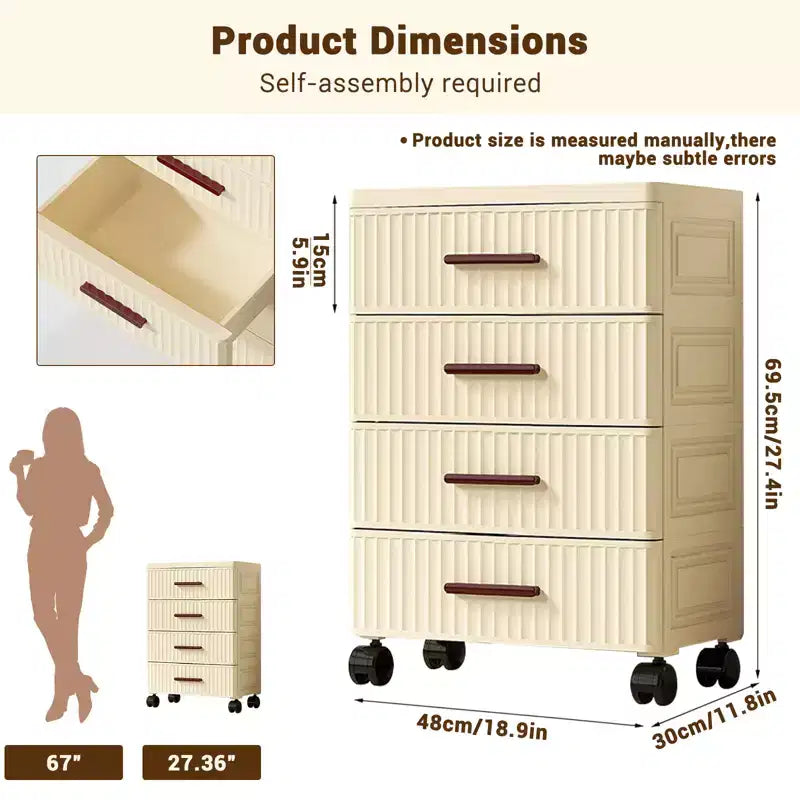 Meuble de rangement multifonctionnel à tiroirs, Table de chevet, Meuble de rangement pour jouets, livres et vêtements d'enfants, Pour salon, chambre à coucher