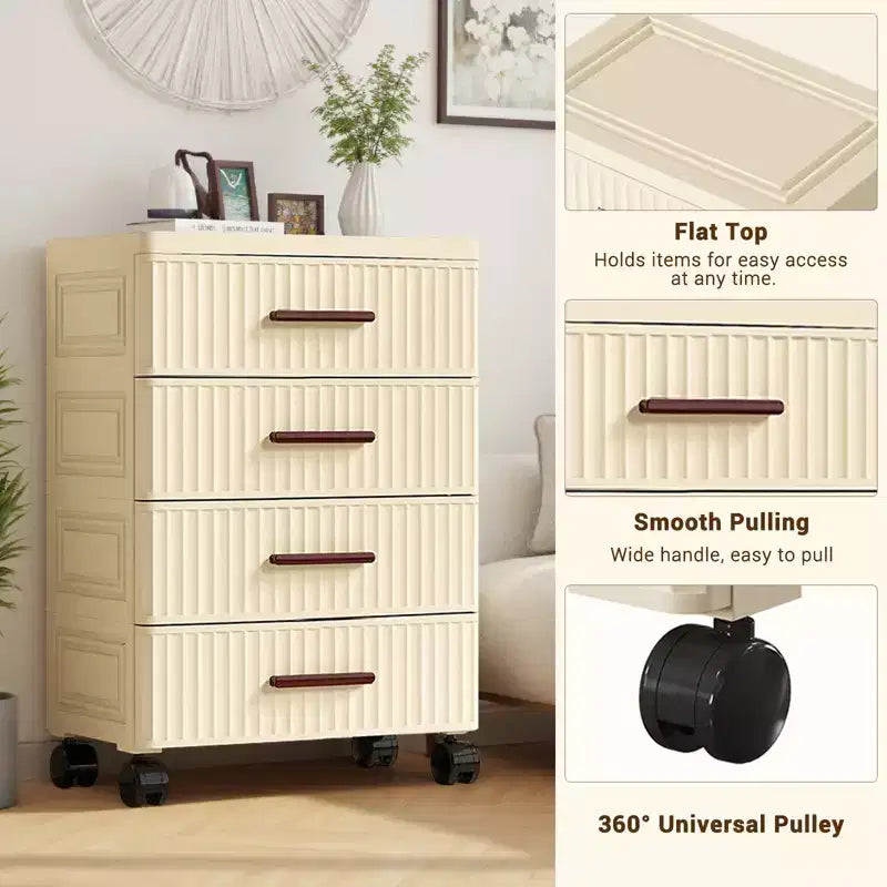 Meuble de rangement multifonctionnel à tiroirs, Table de chevet, Meuble de rangement pour jouets, livres et vêtements d'enfants, Pour salon, chambre à coucher