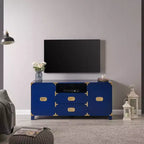 Meuble TV de campagne - Bleu - SEI