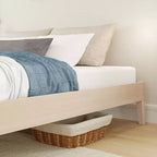 Cadre de lit double Now Furniture, lit plateforme en bois
