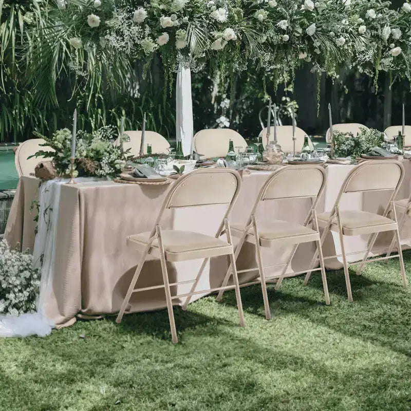 MAYEERTY Lot de 2 chaises pliantes en cuir pour la maison, le bureau ou les fêtes - Portables et confortables