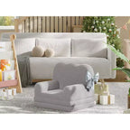 Canapé pour enfants, fauteuil-canapé pour tout-petits 2-en-1 convertible en tissu polaire Teddy, chaise longue pliable douce pour enfants, canapé-lit confortable