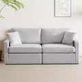 Dyonery 80 Living Room Sofa, Modern Chenille Comfort Sofa with Deep Seat Spring Cushions, Solid Wood Frame, Removable Covering