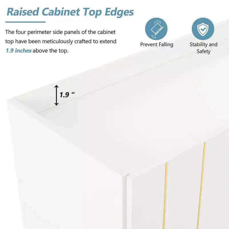 Meuble à chaussures luxueux CLIHOME avec 5 pieds en métal, meuble TV moderne avec 4 étagères réglables pour téléviseurs jusqu'à 70 pouces, buffet minimaliste