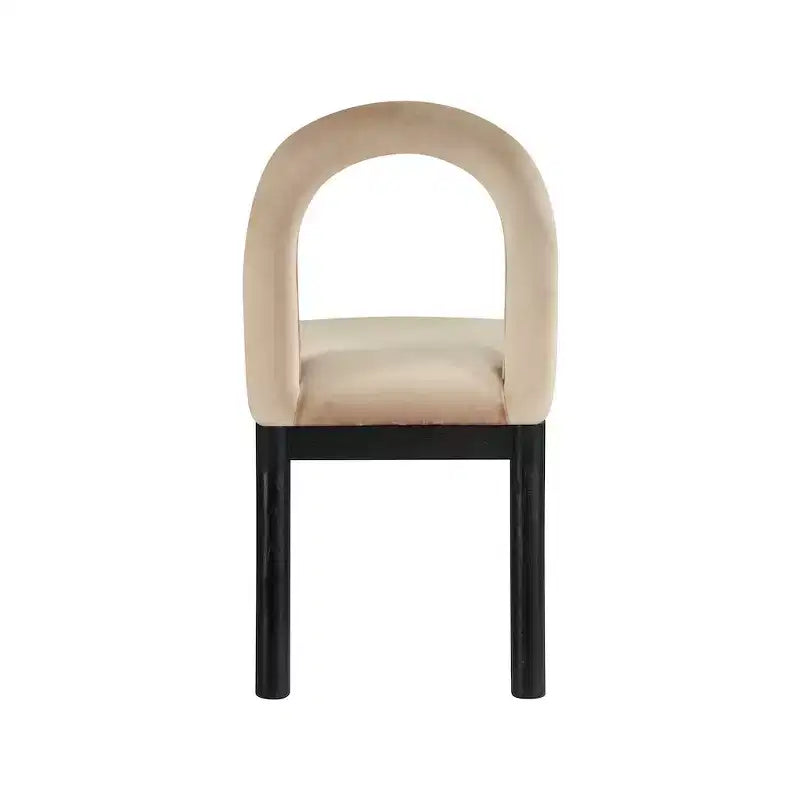 Meridian Furniture, Chaise de salle à manger en velours Conrad